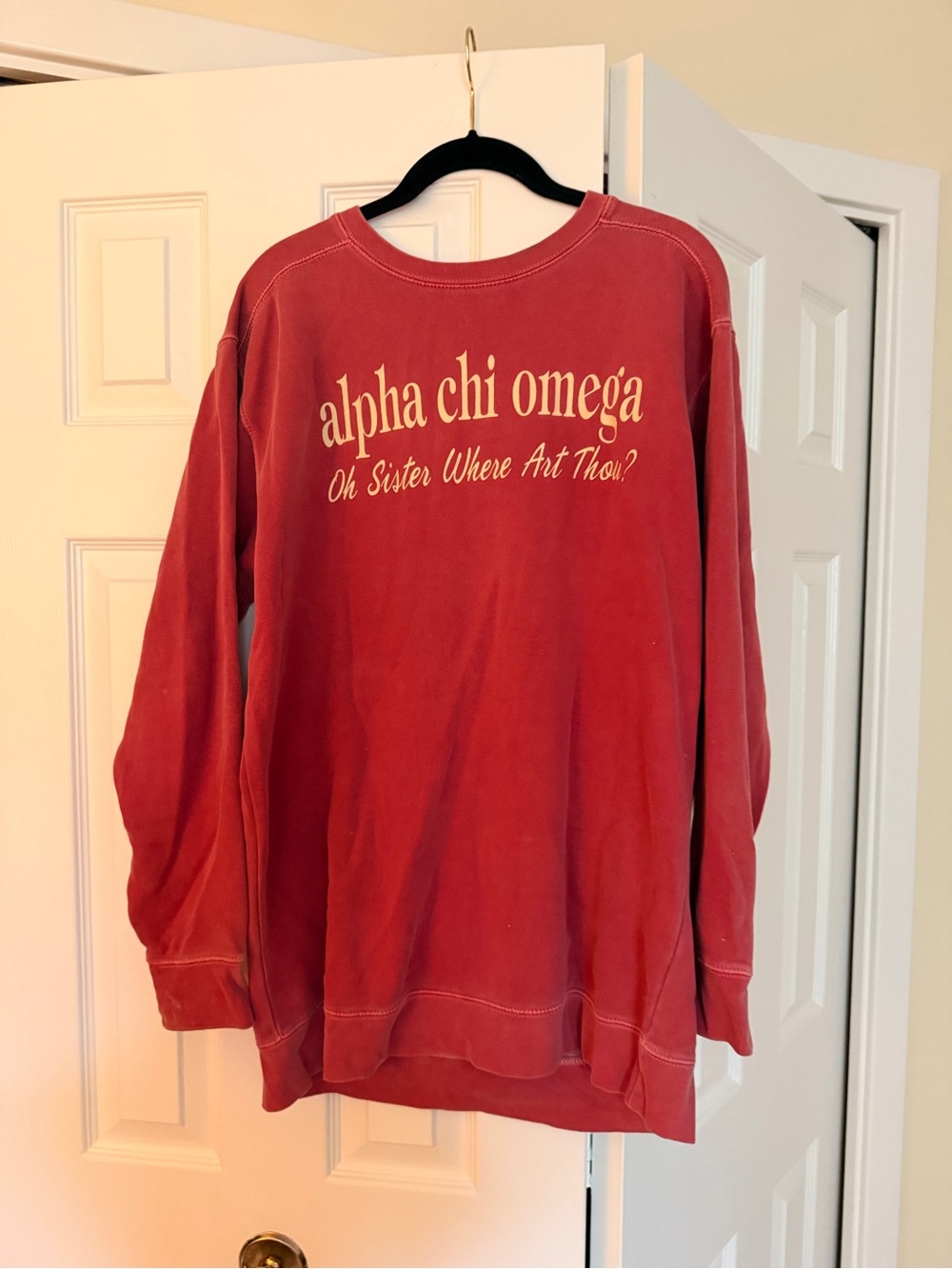 Baylor AXO Sweater in Dusty Rose